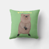 ハッピー笑顔かわいいクッカアニメデザイン クッション (裏面)