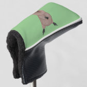 ハッピー笑顔かわいいクッカアニメデザイン ゴルフヘッドカバー (3/4 正面)