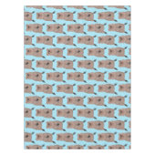 ハッピー笑顔かわいいクッカアニメデザイン テーブルクロス (正面)