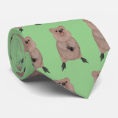 ハッピー笑顔かわいいクッカアニメデザイン ネクタイ (ロール)