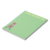 ハッピー笑顔かわいいクッカアニメデザイン ノートパッド (回転)