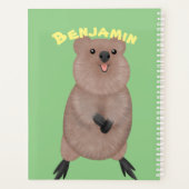 ハッピー笑顔かわいいクッカアニメデザイン プランナー手帳 (裏面)