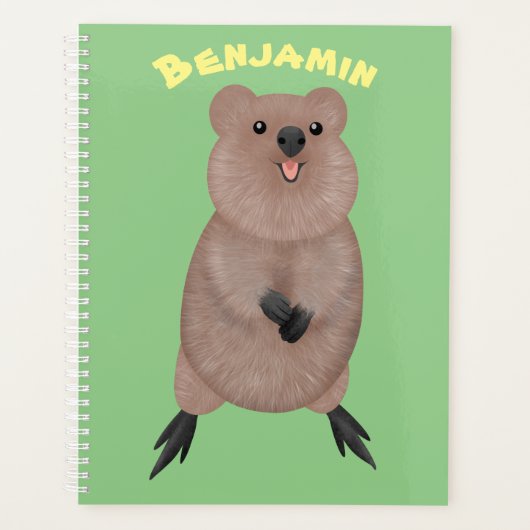 ハッピー笑顔かわいいクッカアニメデザイン プランナー手帳 (正面)