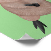 ハッピー笑顔かわいいクッカアニメデザイン ポスター (角)