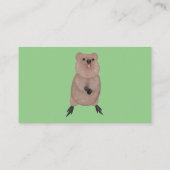 ハッピー笑顔かわいいクッカアニメデザイン 名刺 (裏面)