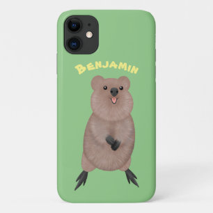 ハッピー笑顔かわいいクッカアニメデザイン iPhone 11 ケース
