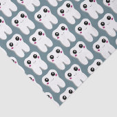 ハッピー笑顔の歯かわいいパターン（の模様が）ある 薄葉紙 (詳細)