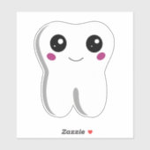 ハッピー笑顔の歯かわいい シール (シート)