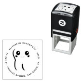 ハッピー笑顔の歯かわいい セルフインキングスタンプ (インサイチュ)