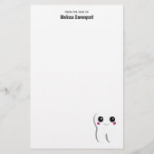 ハッピー笑顔の歯かわいい 便箋 (正面)