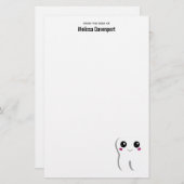 ハッピー笑顔の歯かわいい 便箋 (正面/裏面)