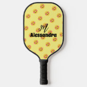 ハッピー笑顔顔ピックボールパドル ピックルボールラケット (正面)