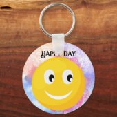 ハッピー笑顔顔 キーホルダー (正面)
