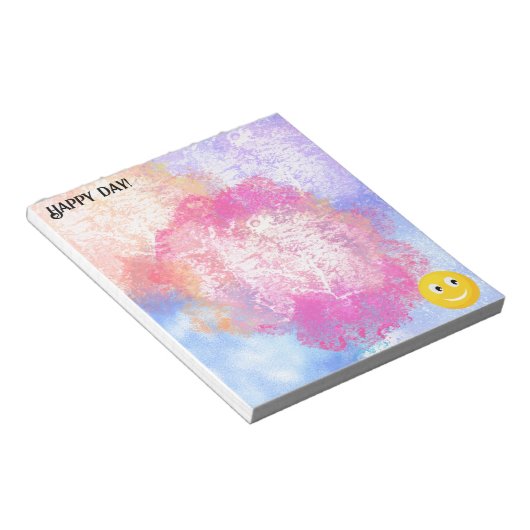 ハッピー笑顔顔 ノートパッド (アングル)