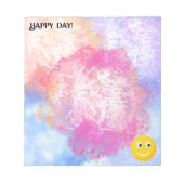 ハッピー笑顔顔 ノートパッド (正面)