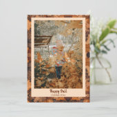 ハッピー紅葉フォトホリデーカード シーズンカード (スタンド正面)