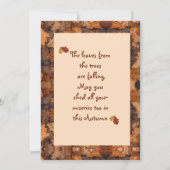 ハッピー紅葉フォトホリデーカード シーズンカード (裏面)