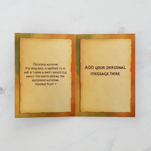 ハッピー紅葉 カード (内部)