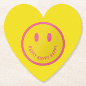 ハッピー紙コースター ペーパーコースター (正面)