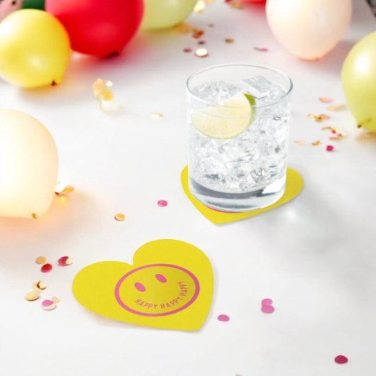 ハッピー紙コースター ペーパーコースター