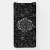 ハッピー素晴らしいテックウィークのバナー 横断幕 (縦)