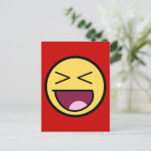 ハッピー素晴らし顔はがき ポストカード (スタンド正面)