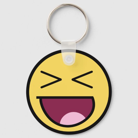 ハッピー素晴らし顔キーチェーン キーホルダー (正面)