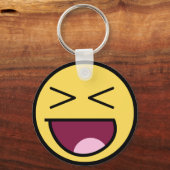 ハッピー素晴らし顔キーチェーン キーホルダー (正面)