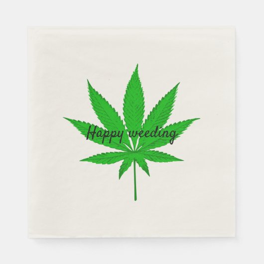 ハッピー結婚ウィーズプン スタンダードランチョンナプキン (正面)