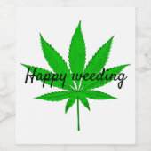 ハッピー結婚ウィーズプン ワインラベル (シングルラベル)