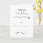 ハッピー結婚ズ記念日ハート カード (黄色い花)