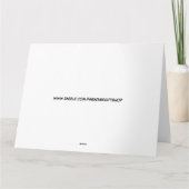 ハッピー結婚ズ記念日レトロキャンパービッグカード カード (裏面)