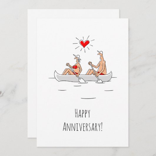 ハッピー結婚ズ記念結婚したカップルカヌー (正面/裏面)