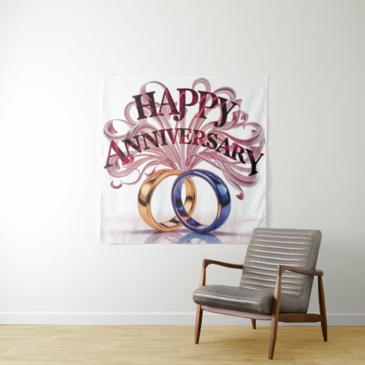 ハッピー結婚ズ・アニバーサリー・タペストリー タペストリー (インサイチュ)