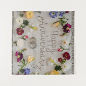 ハッピー結婚ズ・アニバーサリー・タペストリー タペストリー (正面(横))