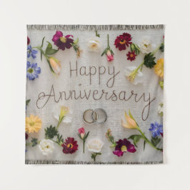 ハッピー結婚ズ・アニバーサリー・タペストリー タペストリー