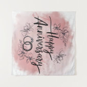 ハッピー結婚ズ・アニバーサリー・タペストリー タペストリー (正面(横))