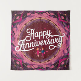 ハッピー結婚ズ・アニバーサリー・タペストリー タペストリー