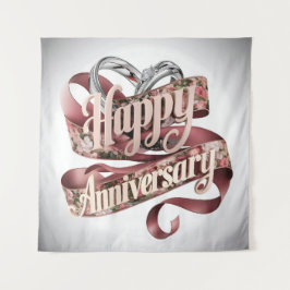 ハッピー結婚ズ・アニバーサリー・タペストリー タペストリー