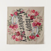 ハッピー結婚ズ・アニバーサリー・タペストリー タペストリー (正面(横))