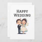 ハッピー結婚ズ・グリーティング・カード サンキューカード (正面/裏面)