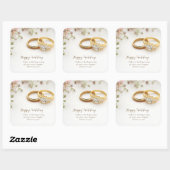 ハッピー結婚ズ スクエアシール (シート)