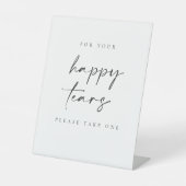 ハッピー結婚ティッシュ台座徴候 台座サイン (正面)