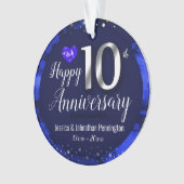 ハッピー結婚10周年記念オーナメント オーナメント (正面)