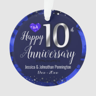 ハッピー結婚10周年記念オーナメント オーナメント