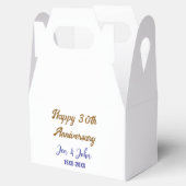 ハッピー結婚30周年ブルー王室のゴールデン フェイバーボックス (オープン)