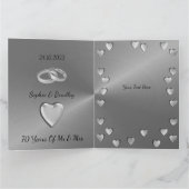 ハッピー結婚70周年記念カードムームとパパ カード (内部)