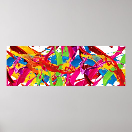 ハッピー絵を描(ばちゃばちゃ)跳ねる ポスター (正面)