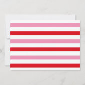 ハッピー縁どハートバレンタインデーの写真カード (裏面)