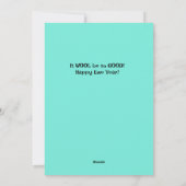 ハッピー羊年! それは羊の漫画としては良いでしょう シーズンカード (裏面)